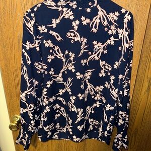 Floral Navy and Pink JPMorgan Chase Blouse
